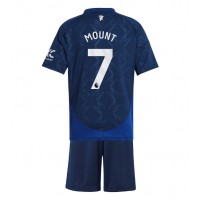 Dječji Nogometni Dres Manchester United Mason Mount #7 Gostujuci 2024-25 Kratak Rukav (+ Kratke hlače)